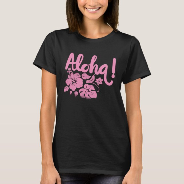 Camiseta Hawaii Aloha Hibiscus Hawaiian Party 4 (Frente)