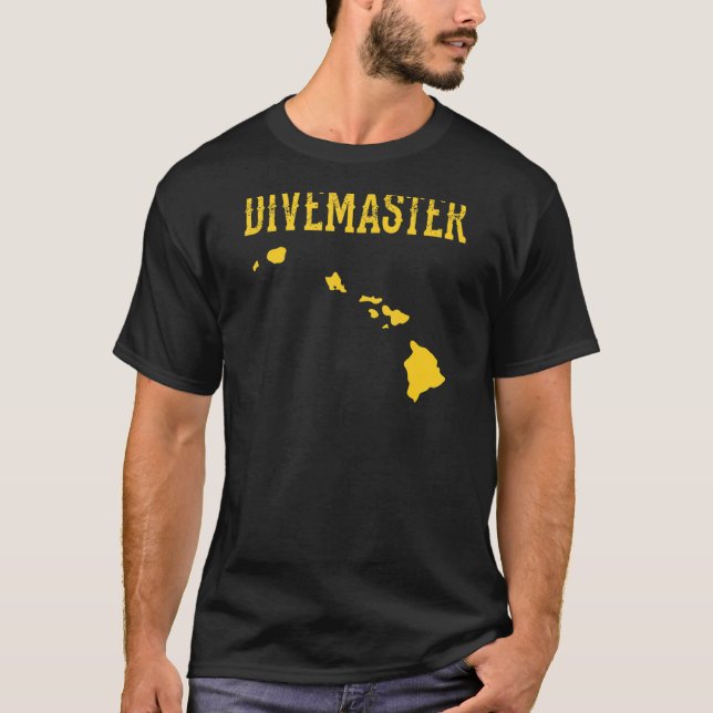 Camiseta Hawaii Divemaster Scuba Instrutor Dive Fla (Frente)