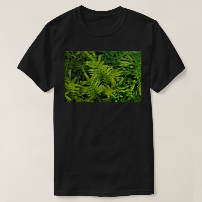 Camiseta Hawaii Fern Glow nature art Beauty (Frente do Design)