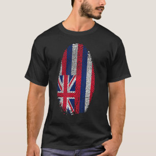 Camiseta Hawaii Flag Fingerprint Está No Meu Adn Para O Hav