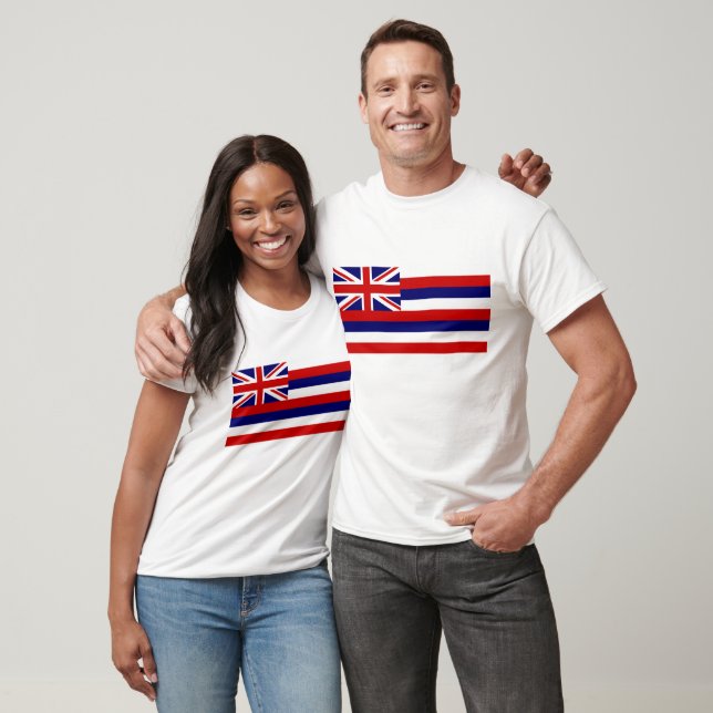Camiseta Hawaii Flag, Flag do Havaí (Unissex)