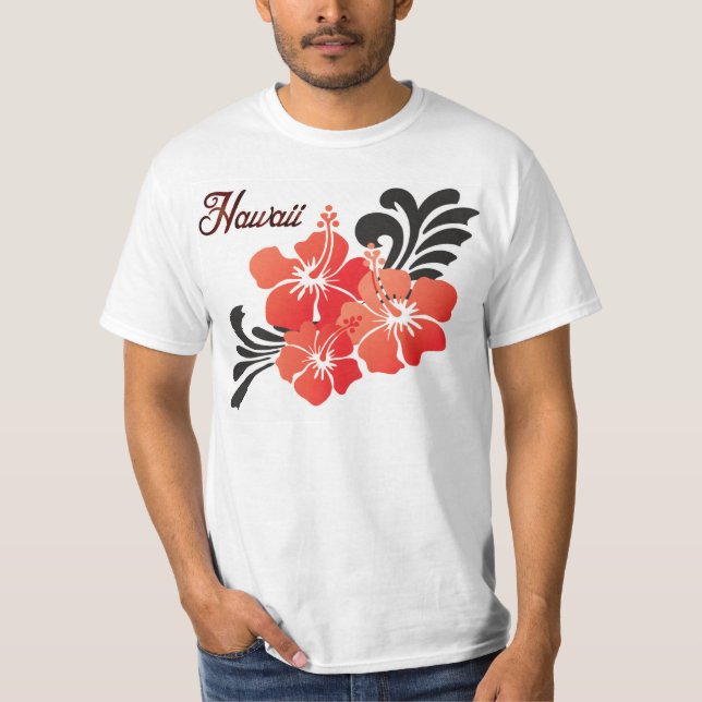 Camiseta Hawaii Flowers (Frente)