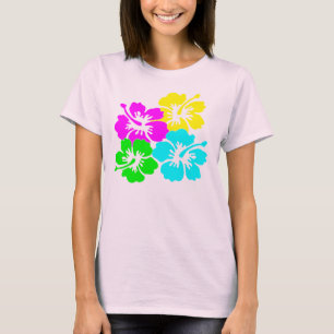 Camiseta Hawaii Flowers T-Shirt Colorido do Havaí