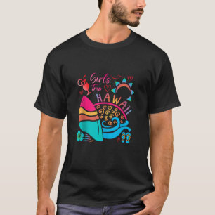Camiseta Hawaii Girls Trip 2023 Beach Summer Vacation Tie D