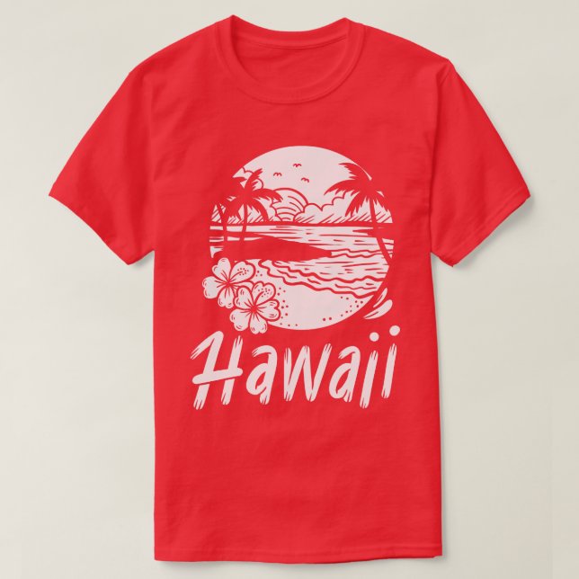 Camiseta Hawaii Havaiano Aloha Summer Surfing 1 (Frente do Design)