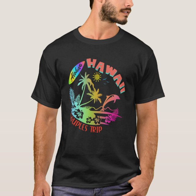 Camiseta Hawaii Hawaiian Aloha Vacation Matching Family Gro (Frente)