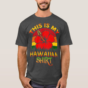 Camiseta Hawaii Hibiscus Flowers Este É O Meu Havaí