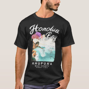 Camiseta Hawaii Honolua Bay Maui Vintage Surfing