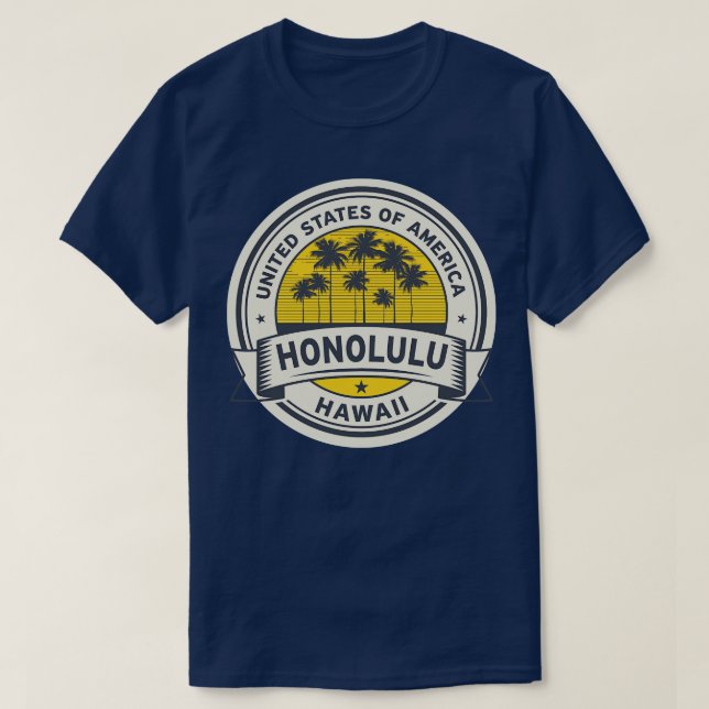 Camiseta Hawaii Honolulu (Frente do Design)
