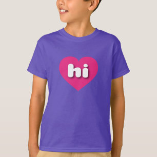 Camiseta Hawaii Hot Pink Heart - Amor