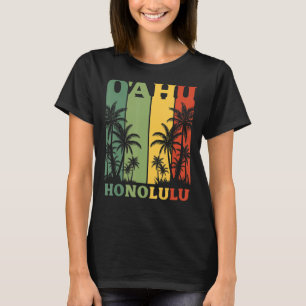 Camiseta Hawaii Island Palms Oahu Honolulu Havaiano