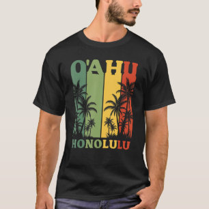 Camiseta Hawaii Island Palms Oahu Honolulu Havaiano