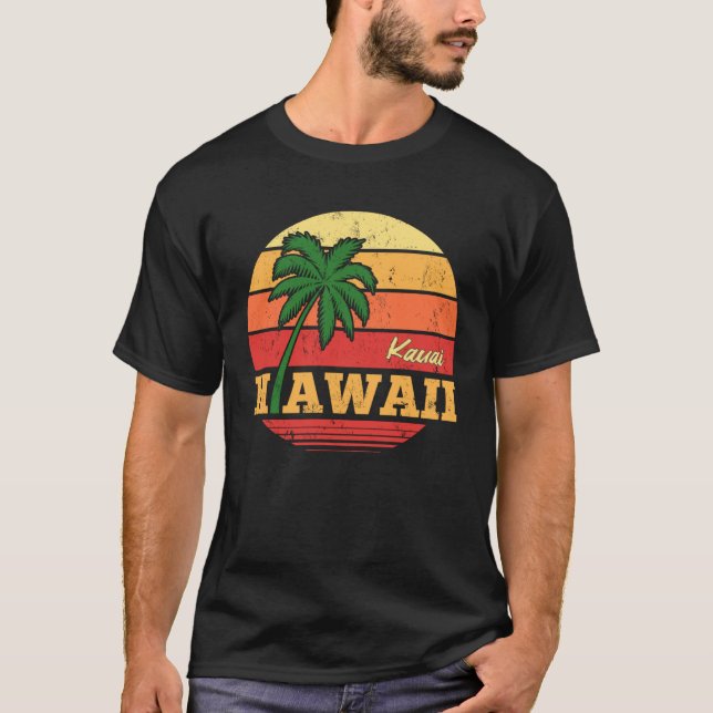 Camiseta HAWAII Kauai Beautiful Vacation Retro Souvenir (Frente)