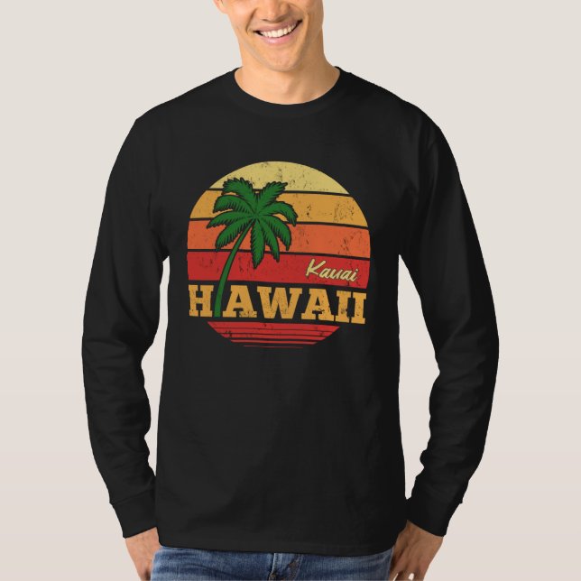 Camiseta HAWAII Kauai Beautiful Vacation Retro Souvenir (Frente)