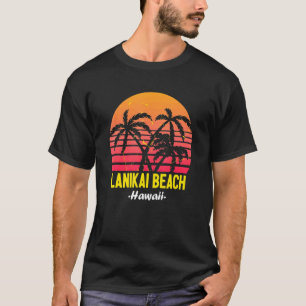 Camiseta Hawaii Lanikai Beach Oahu Havaiano Sunset Palm Tre