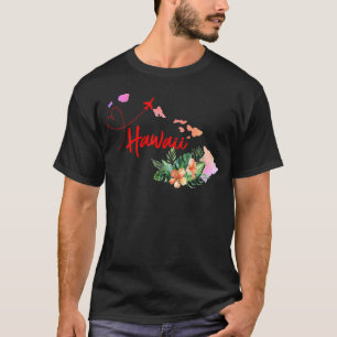 Camiseta Hawaii Map Correspondente à Viagem de Famílias de 