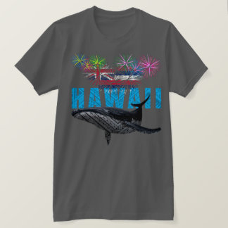 CAMISETA HAWAII NYE POLYNESIAN TRIBAL HUMPBACK FIREWORKS