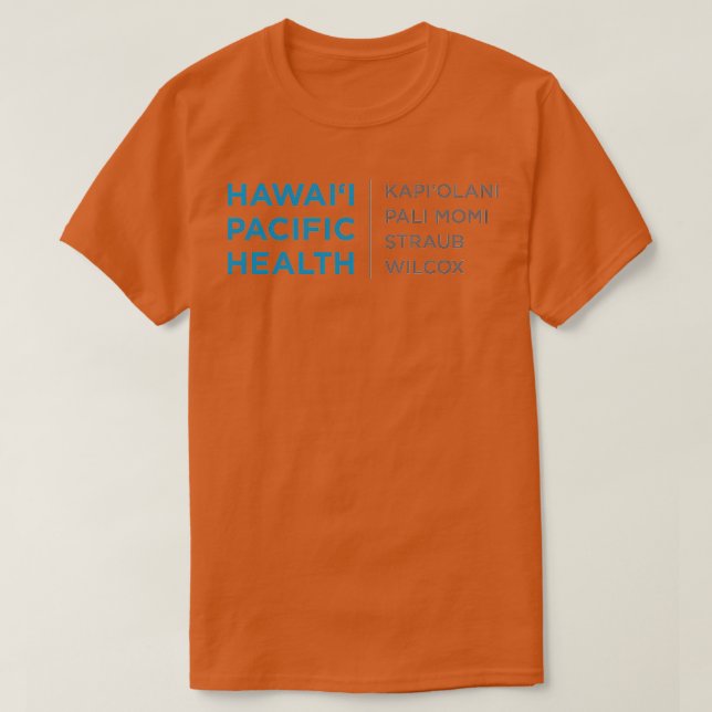 Camiseta Hawaii Pacific Health TShirt (Frente do Design)