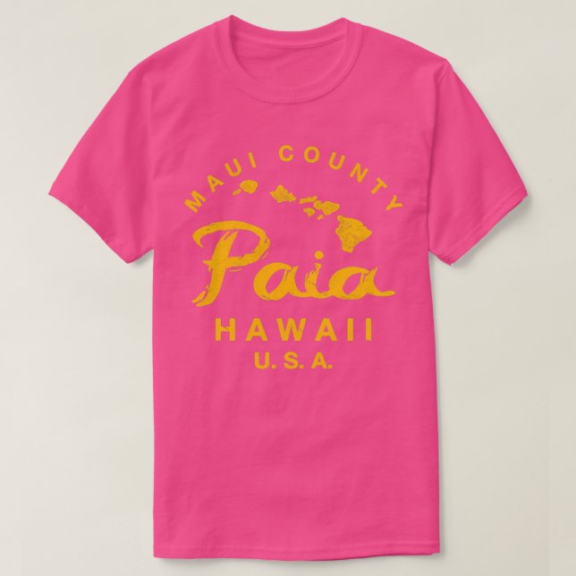 Camiseta Hawaii Paia Maui Hawaiian Islands TShirt 2 (Frente do Design)