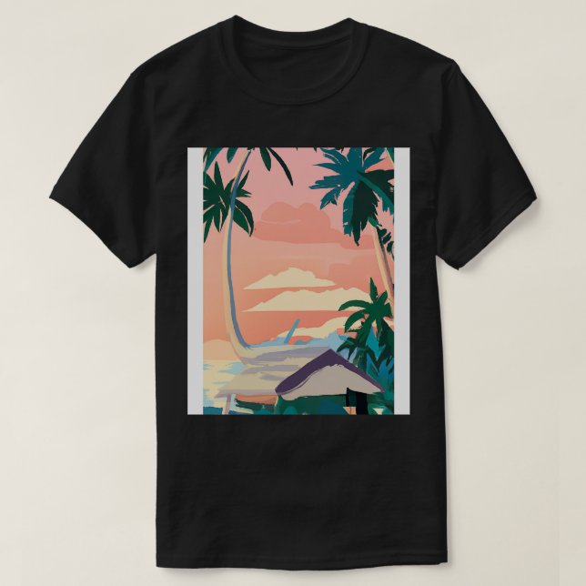 Camiseta Hawaii Painting 1 (Frente do Design)