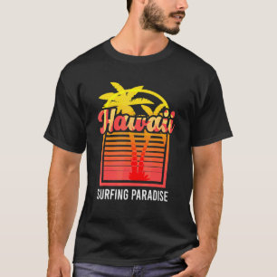 Camiseta Hawaii Palm Tree Surfing Paradise Beach Island Sum