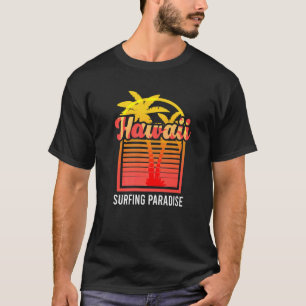 Camiseta Hawaii Palm Tree Surfing Paradise Beach Island Sum