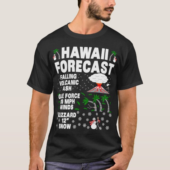 Camiseta HAWAII PREVISÃO-PREVISÃO HAWAII - Previsões do Cli (Frente)