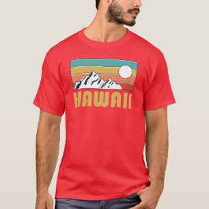 Camiseta Hawaii Retro Vintage Hawaii Montanha Souvenir Gift
