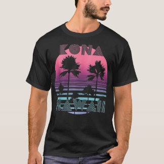 Camiseta Hawaii Sunset Sun Surf Throwback Retro 80s