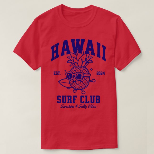 Camiseta Hawaii Surf ClubBL TShirt (Frente do Design)