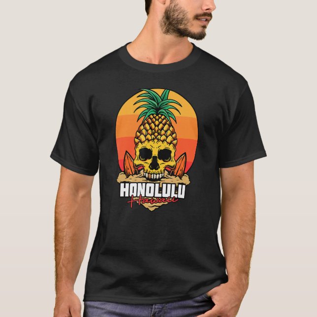 Camiseta Hawaii Surfer I Honolulu Surf I Honolulu Hawaii (Frente)