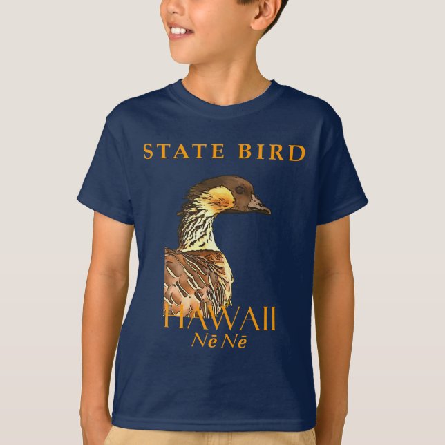 Camiseta Hawaii Territory Bird The Hawaiian Goose (Frente)