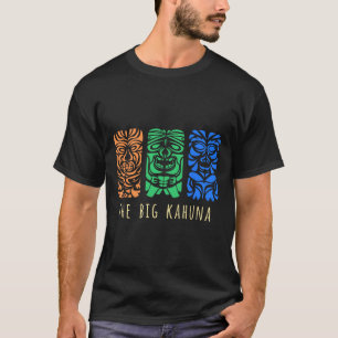 Camiseta Hawaii Tiki Navegando Polinésia Grande Kahuna Retr