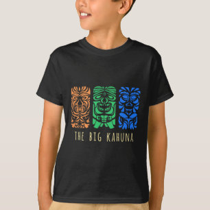 Camiseta Hawaii Tiki Polynésia Grande Kahuna Surfer Retro H