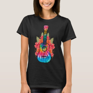 Camiseta Hawaii Uke Flower Ukulele Guitar