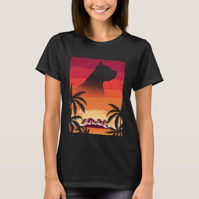 Camiseta Hawaii Vacation  Staffordshire Bull Terrier (Frente)