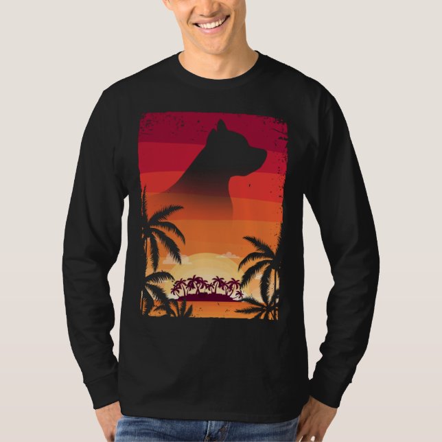 Camiseta Hawaii Vacation  Staffordshire Bull Terrier (Frente)