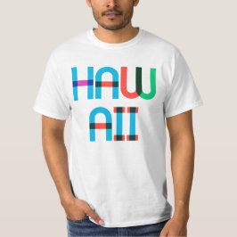 Camiseta Hawaii Vintage Retro Colorful 90s Pop Art Type