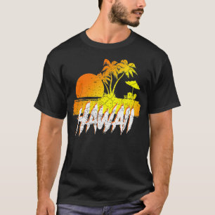 Camiseta Hawaii Vintage Sunset Retro Hawai Havaiano Aloha I