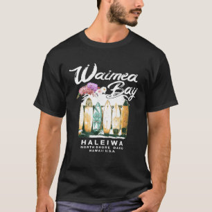 Camiseta Hawaii Waimea Bay Surfboards Vintage Hawaiai Grap