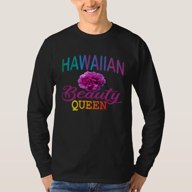 Camiseta Hawaiian Beauty Queen Hawaiian party outfits for w (Frente)