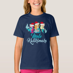Camiseta Hawaiian bonito do Natal da sereia de Mele