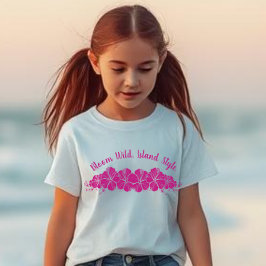 Camiseta Hawaiian Hibiscus Flowers-Bloom Wild Island Style