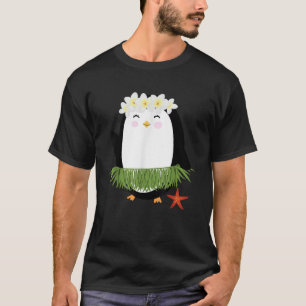 Camiseta Hawaiian Hula Penguin Luau Party Hawaii Gift for H