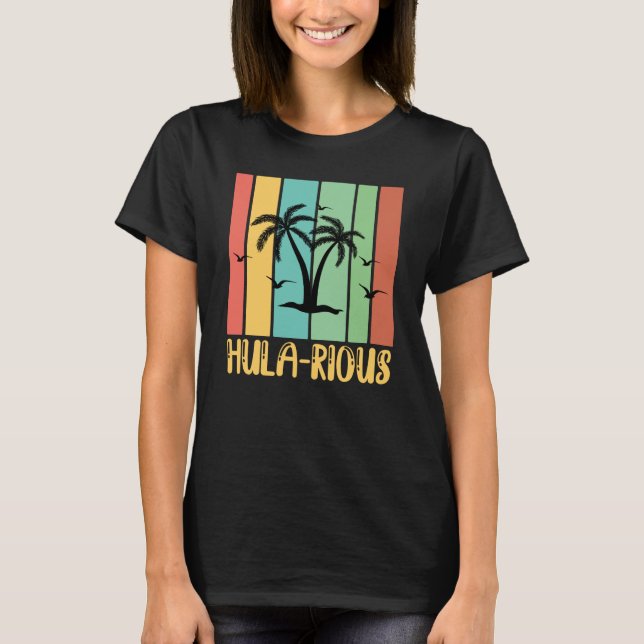 Camiseta Hawaiian Hula Rious Hilarious Hawaii Pineapple Tik (Frente)
