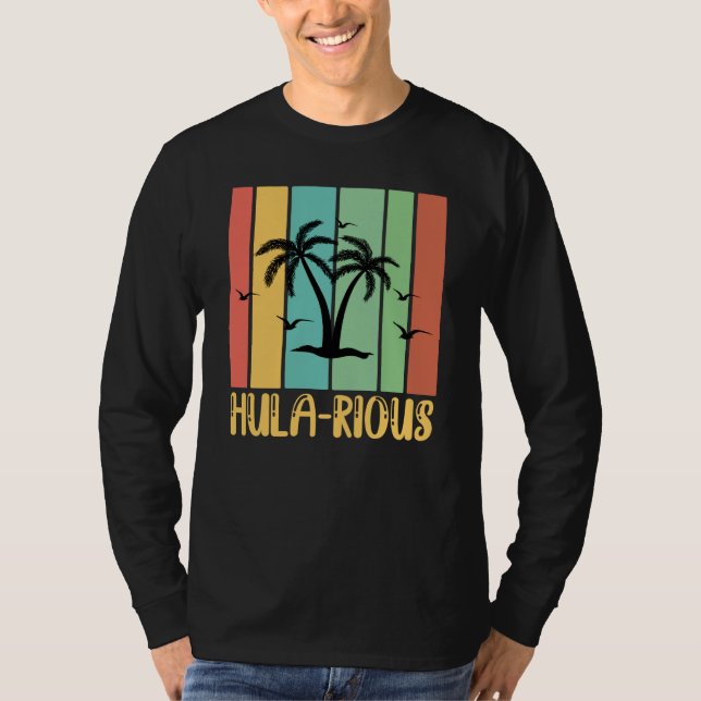 Camiseta Hawaiian Hula Rious Hilarious Hawaii Pineapple Tik (Frente)
