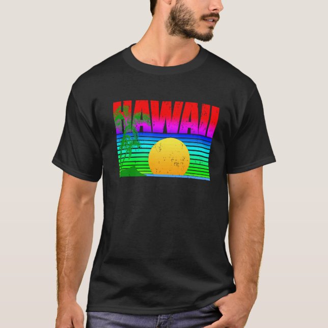 Camiseta Hawaiian Islands Aloha State (Frente)