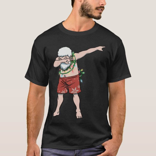 Camiseta hawaiian santa dab dance Mele Kalikimaka  christma (Frente)