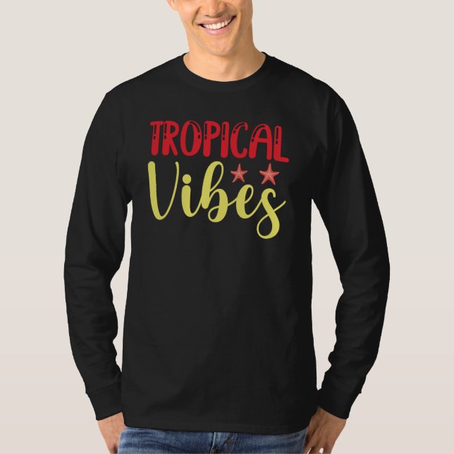 Camiseta Hawaiian Tropical Vibes Tiki Hawaii (Frente)