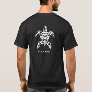 Camiseta Hawaiian Turtle Tribal Kula, Maui Mens Tshirt